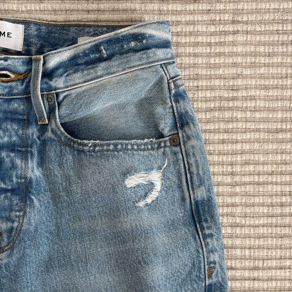 Frame Light Blue Distressed Women Jeans - Picture 3 of 7